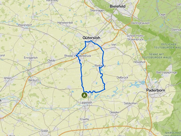 Waldliesborn - Rietberg - Gütersloh - Rheda-Wiedenbrück | Fahrradtour ...